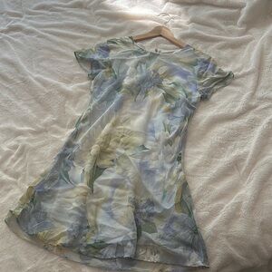 Size 8 petite vintage soft floral dress